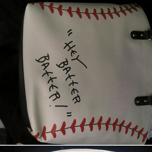 Betsey Johnson Bags Betsey Johnson Baseball Tote Poshmark